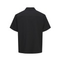 JAKC & JONES Plus Sean Resort S/S Skjorte - Sort