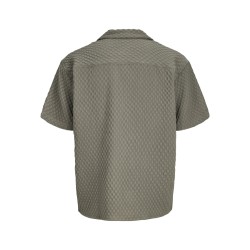 JAKC & JONES Plus Sean Resort S/S Skjorte - Vetiver