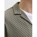 JAKC & JONES Plus Sean Resort S/S Skjorte - Vetiver