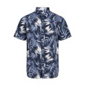 JACK & JONES Plus Honolulu S/S Skjorte - Navy Blazer