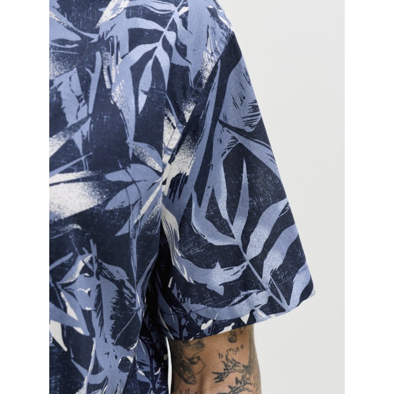 JACK & JONES Plus Honolulu S/S Skjorte - Navy Blazer