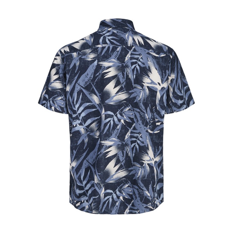 JACK & JONES Plus Honolulu S/S Skjorte - Navy Blazer