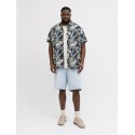 JACK & JONES Plus Honolulu S/S Skjorte - Sort