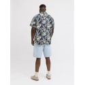 JACK & JONES Plus Honolulu S/S Skjorte - Sort