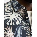JACK & JONES Plus Honolulu S/S Skjorte - Sort