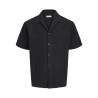 JACK & JONES Plus Tyson Resort S/S Skjorte - Sort