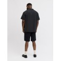 JACK & JONES Plus Tyson Resort S/S Skjorte - Sort