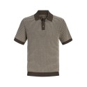 JACK & JONES Strik S/S polo - Turkish coffee