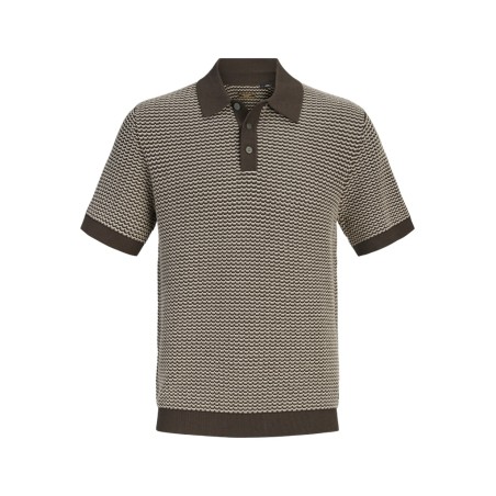 JACK & JONES Strik S/S polo - Turkish coffee