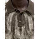 JACK & JONES Strik S/S polo - Turkish coffee