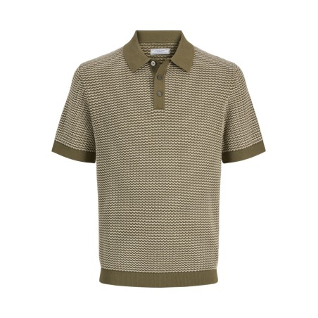 JACK & JONES Strik S/S polo - Martin Olive