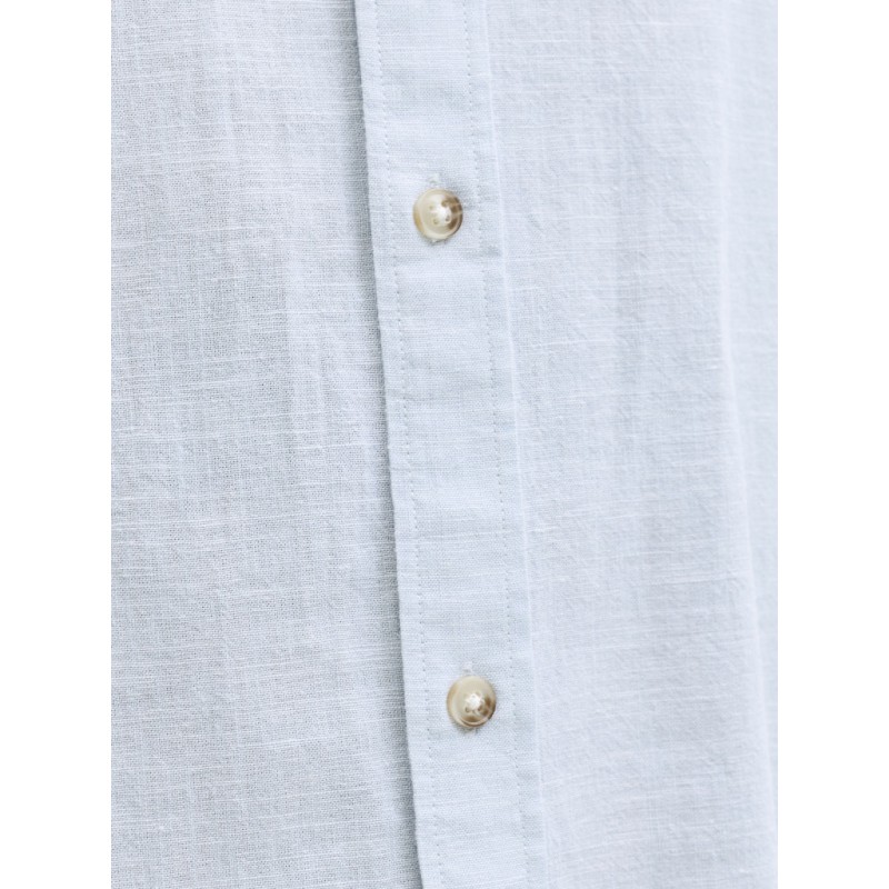 JACK & JONES Sommer Hør S/S Skjorte - Celestial Blue