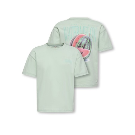 KIDS ONLY Helen S/S Loose T-shirt - Aqua Foam