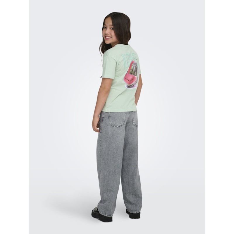 KIDS ONLY Helen S/S Loose T-shirt - Aqua Foam