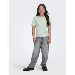 KIDS ONLY Helen S/S Loose T-shirt - Aqua Foam