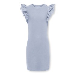 KIDS ONLY Drea S/S Kjole - Soft Chambray