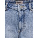 KIDS ONLY Sonny HW Wide Denim Shorts - Light Blue Denim