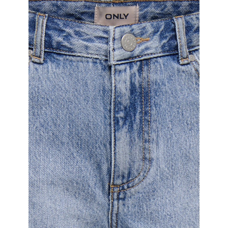 KIDS ONLY Sonny HW Wide Denim Shorts - Light Blue Denim