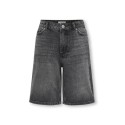 KIDS ONLY Sonny HW Wide Denim Shorts - Washed Black