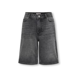 KIDS ONLY Sonny HW Wide Denim Shorts - Washed Black