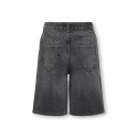 KIDS ONLY Sonny HW Wide Denim Shorts - Washed Black