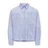 KIDS ONLY Smilla Stribet Skjorte - Cloud Dancer / Clear Sky