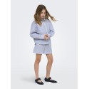 KIDS ONLY Smilla Stribet Skjorte - Cloud Dancer / Clear Sky