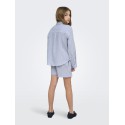 KIDS ONLY Smilla Stribet Skjorte - Cloud Dancer / Clear Sky