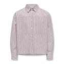 KIDS ONLY Smilla Stribet Skjorte - Rose Brown