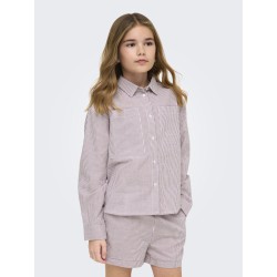 KIDS ONLY Smilla Stribet Skjorte - Rose Brown