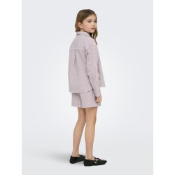 KIDS ONLY Smilla Stribet Skjorte - Rose Brown