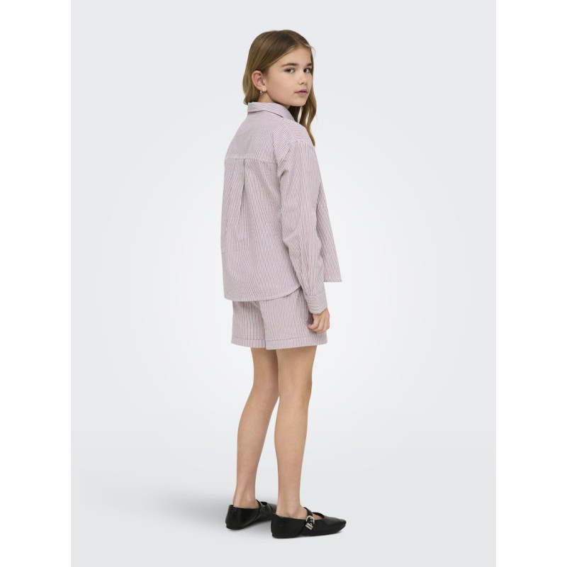 KIDS ONLY Smilla Stribet Skjorte - Rose Brown