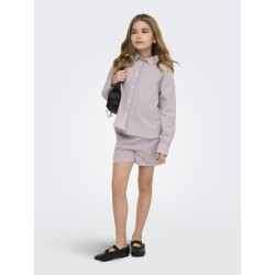 KIDS ONLY Smilla Stribet Skjorte - Rose Brown