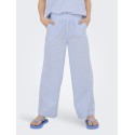 KIDS ONLY Smilla Life Stribede Bukser - Cloud Dancer / Clear Sky