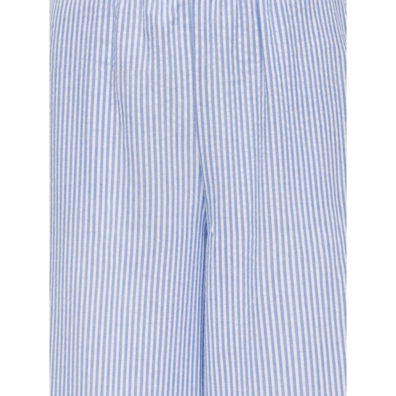 KIDS ONLY Smilla Life Stribede Bukser - Cloud Dancer / Clear Sky