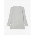 NAME IT Kids Victi langærmet strik cardigan - Light Grey Melange