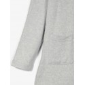 NAME IT Kids Victi langærmet strik cardigan - Light Grey Melange