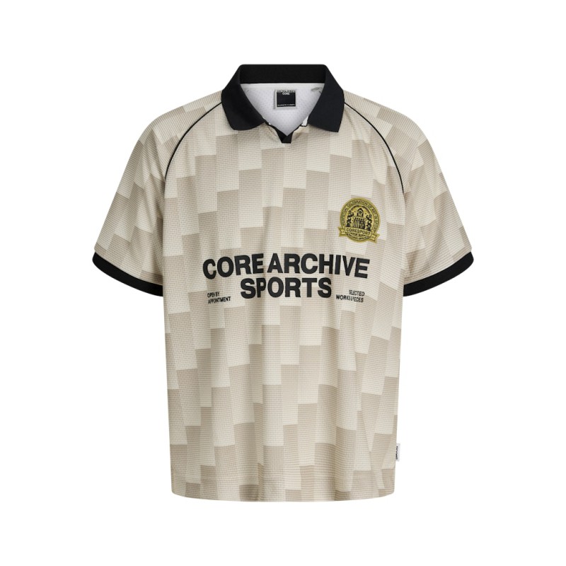 JACK & JONES Junior Breeze Fodbold Mesh Kortærmet T-shirt - Sweet corn