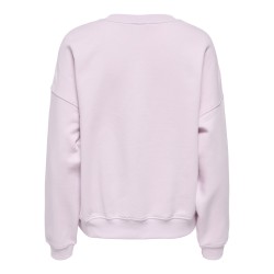 JDY Mesa L/S Broderi Sweatshirt - Chalk Pink