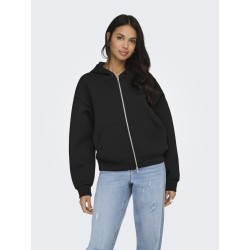 ONLY Naomi Two-Way Hættetrøje - Sort