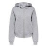 ONLY Naomi Two-Way Hættetrøje - Light Grey Melange