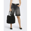 ONLY Mate Lange Denim Shorts - Washed Black