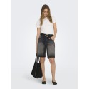 ONLY Mate Lange Denim Shorts - Washed Black
