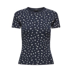 JDY Lucky S/S Rund Hals T-shirt -  Sky Captain