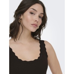 JDY Nanna Strik Tank Top - Chocolate Torte