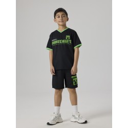 NAME IT KIDS Mali Minecraft T-shit - Sort