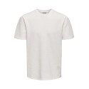 ONLY & SONS Kian Seersucker T-shirt - Cloud Dancer