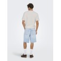 ONLY & SONS Kian Seersucker T-shirt - Cloud Dancer