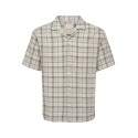 ONLY & SONS Caiden Ternet Hør S/S skjorte - Coffee Bean
