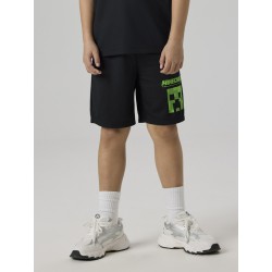 NAME IT KIDS Mali Minecraft Shorts - Sort